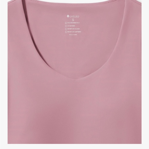 Butterysoft Long Sleeve Pink shirt with built-in bra - Picture 4 of 5